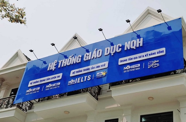bảng hiệu trung tâm dạy thêm