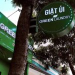 biển quảng cáo hộp đèn giặt ủi
