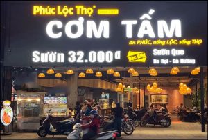 bảng hiệu cơm tấm