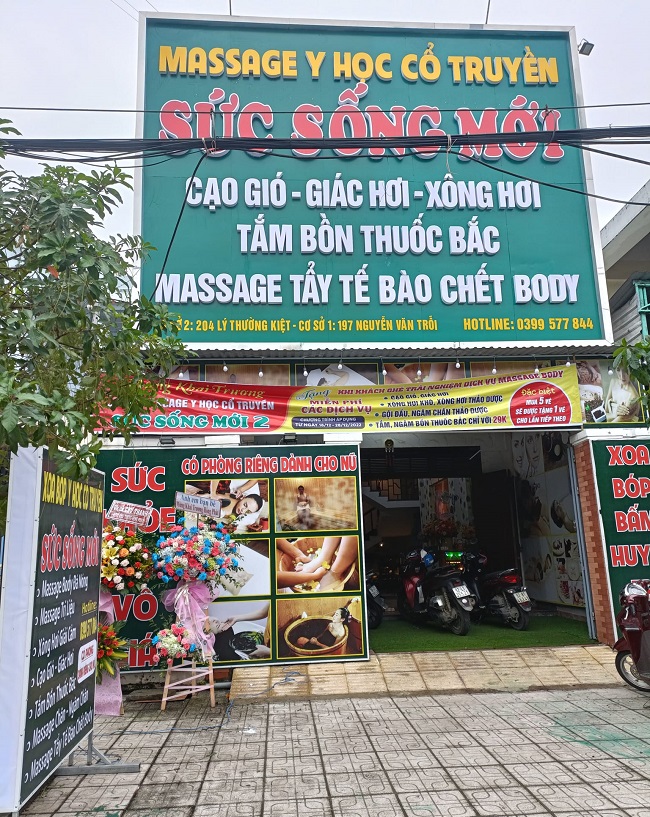 quảng cáo massage
