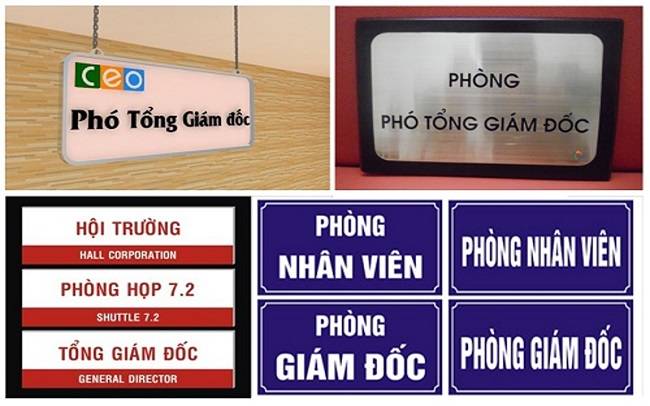 20+ Mẫu Biển Phòng Ban Đẹp, Báo Giá Làm Rẻ – Giao Ngay