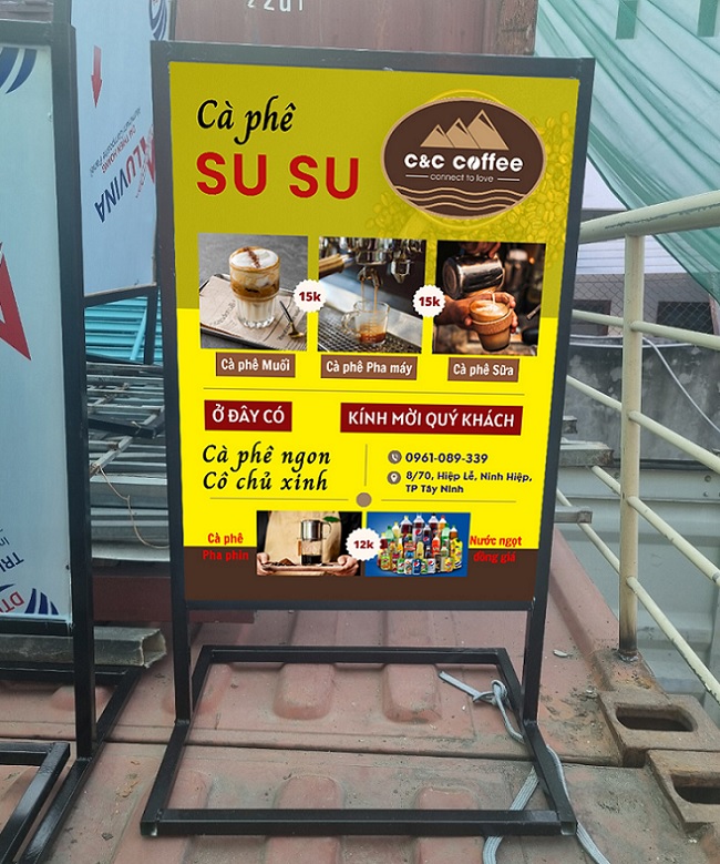 bảng hiệu cafe mang đi đẹp