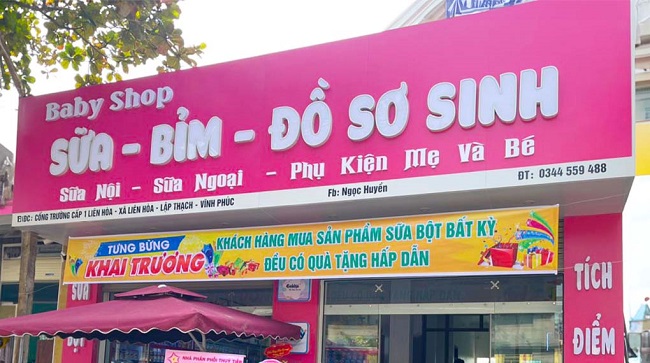 Bảng hiệu quảng cáo Sữa