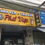 Bảng hiệu tiệm bán bánh kem
