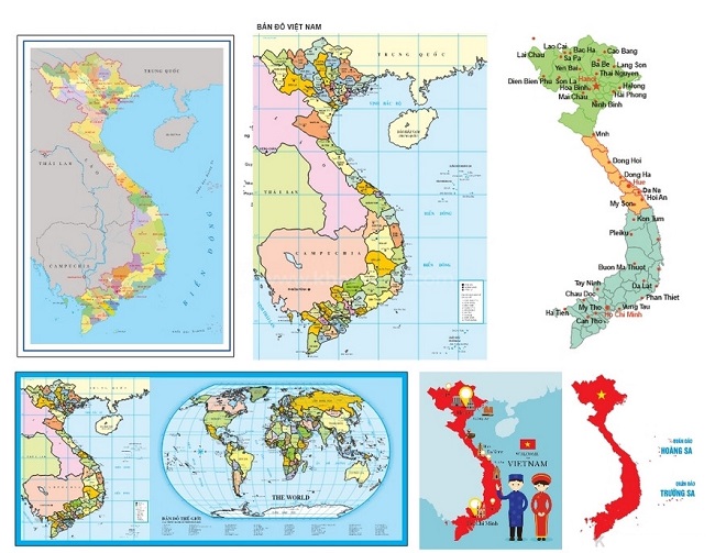 bản đồ Việt Nam 63 tỉnh thành