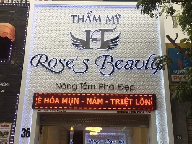bảng hiệu nail chữ nổi