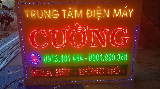 bảng hiệu hộp đèn điện lạnh