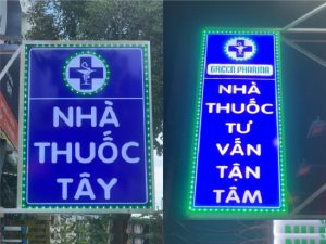 biển vẫy quầy thuốc tây
