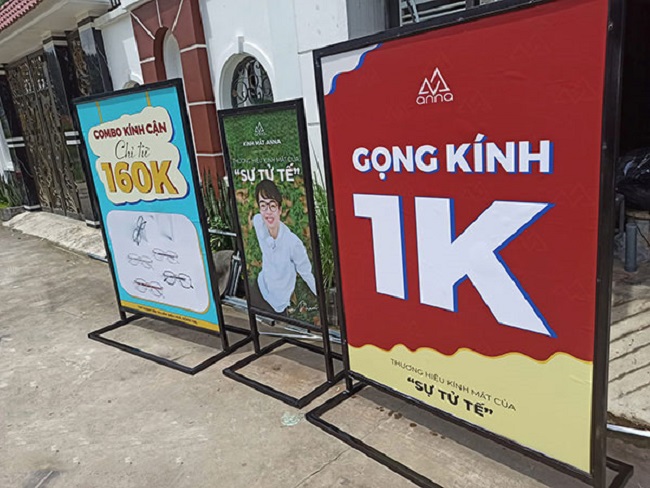 biển vẫy hình vuông giá rẻ