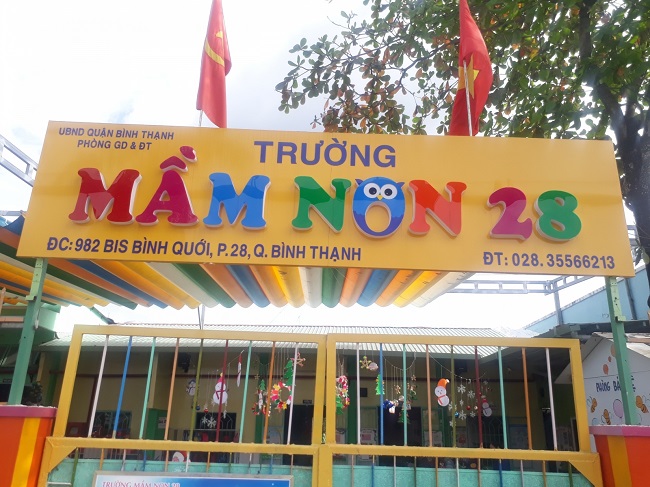bảng hiệu mầm non đẹp