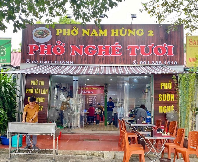 bảng hiệu bạt bún phở