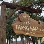 bảng hiệu cafe gỗ treo