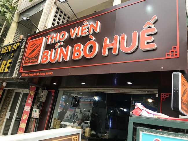 làm biển hiệu bún phở