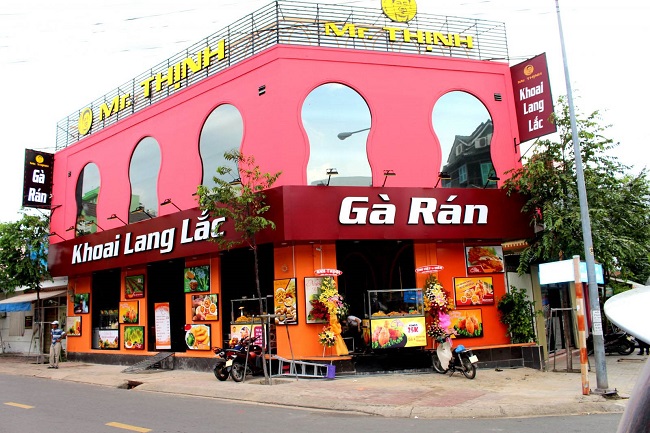 bảng hiệu gà rán bằng alu